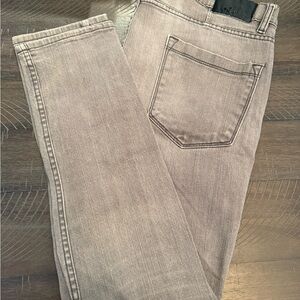 RUDE Men's Light Gray Skinny Jeans